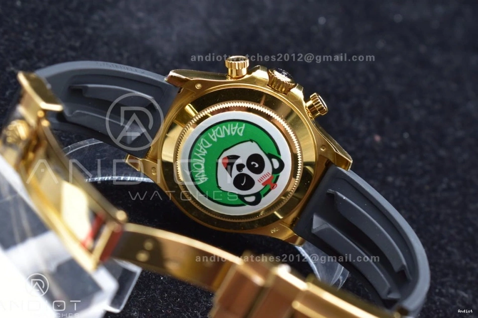 Strap BTF on Dial Oysterflex 1:1 YG Daytona SA4130 Black Edition Best Rubber 116518 0121